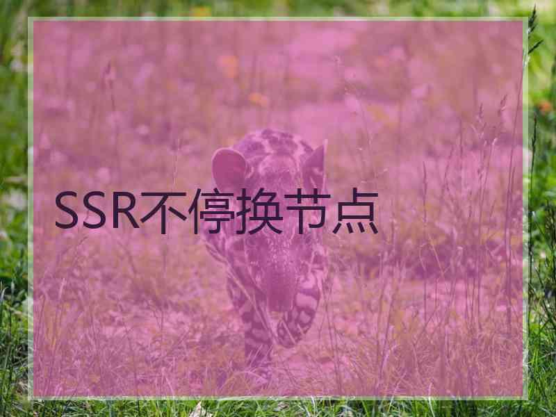 SSR不停换节点