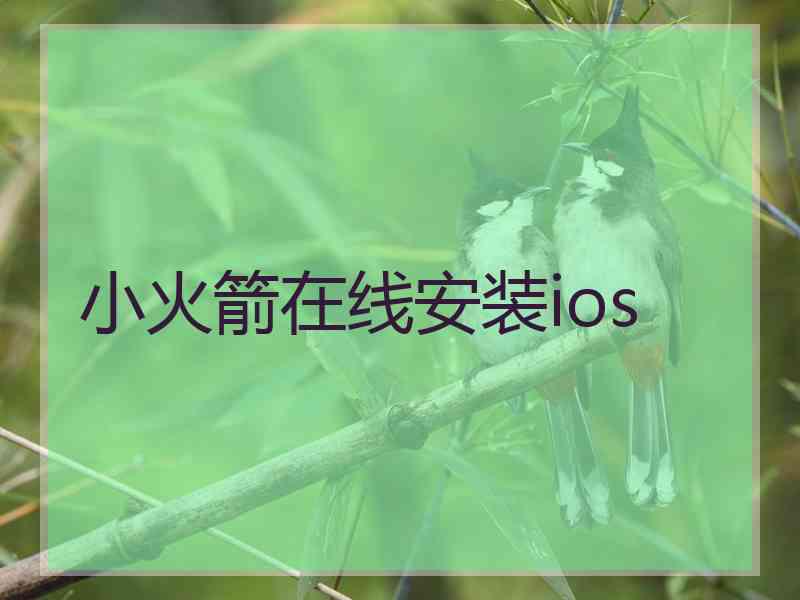 小火箭在线安装ios