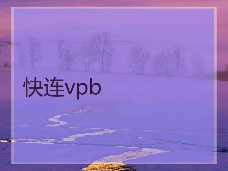 快连vpb