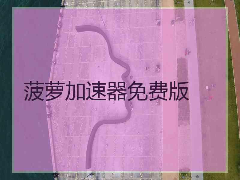 菠萝加速器免费版