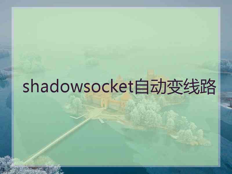 shadowsocket自动变线路