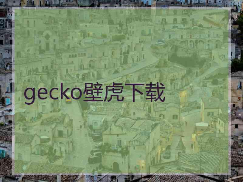 gecko壁虎下载