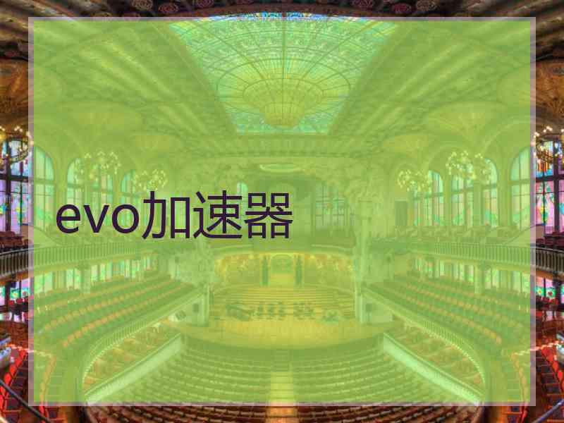 evo加速器