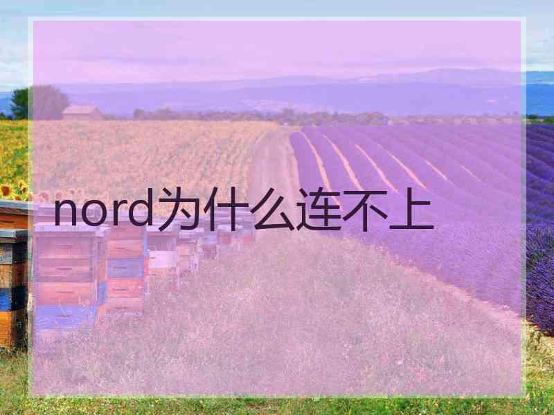 nord为什么连不上