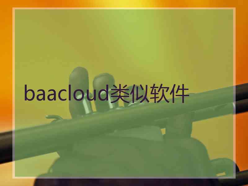 baacloud类似软件