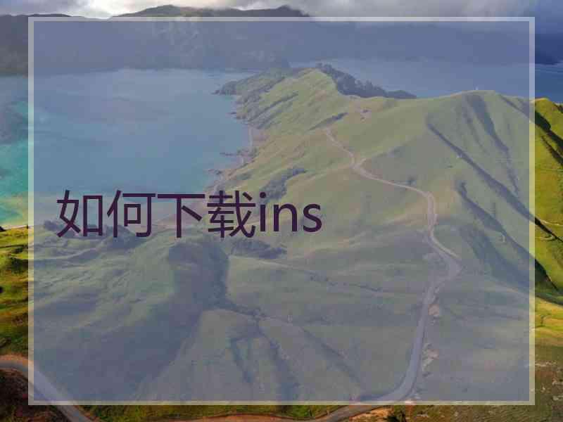 如何下载ins