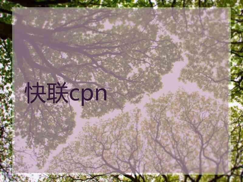 快联cpn