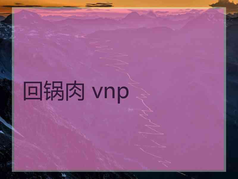 回锅肉 vnp