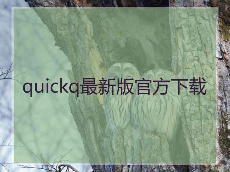 quickq最新版官方下载