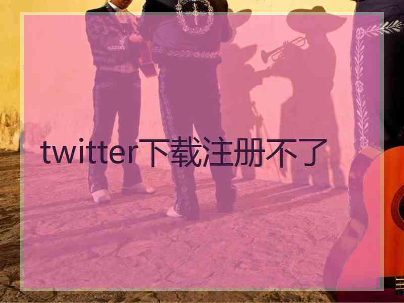 twitter下载注册不了