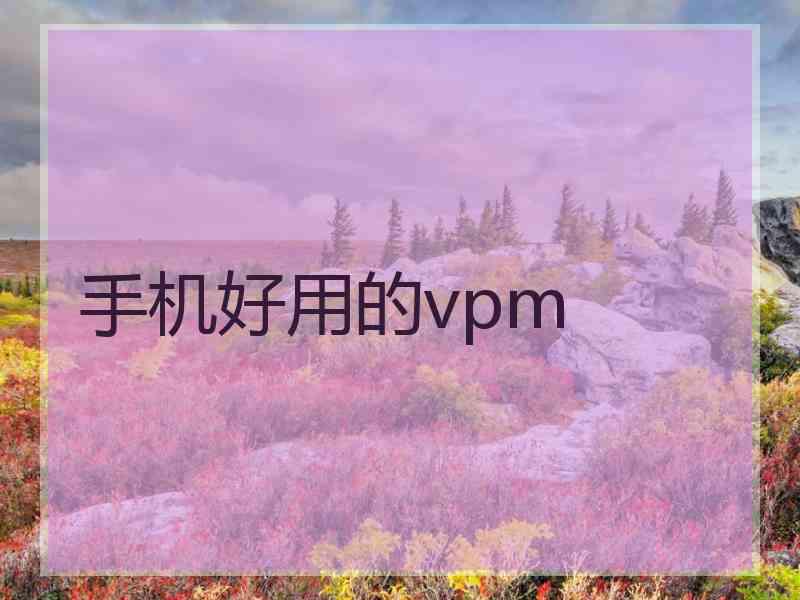 手机好用的vpm