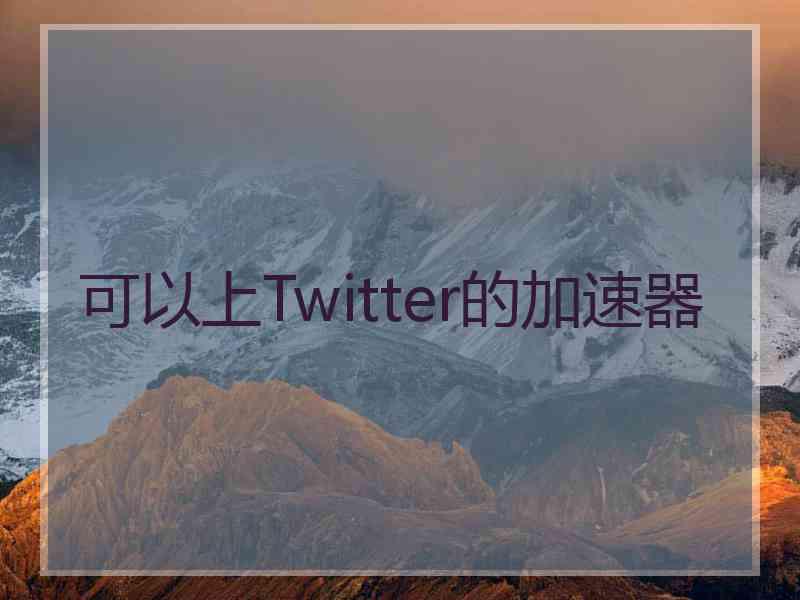 可以上Twitter的加速器