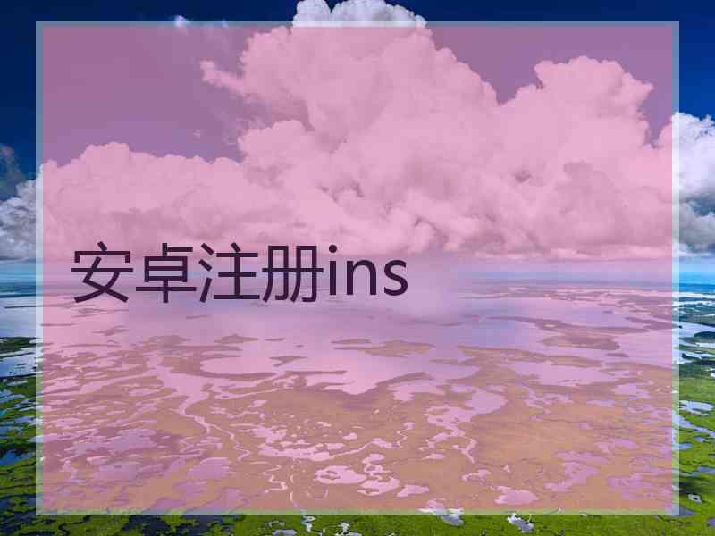 安卓注册ins