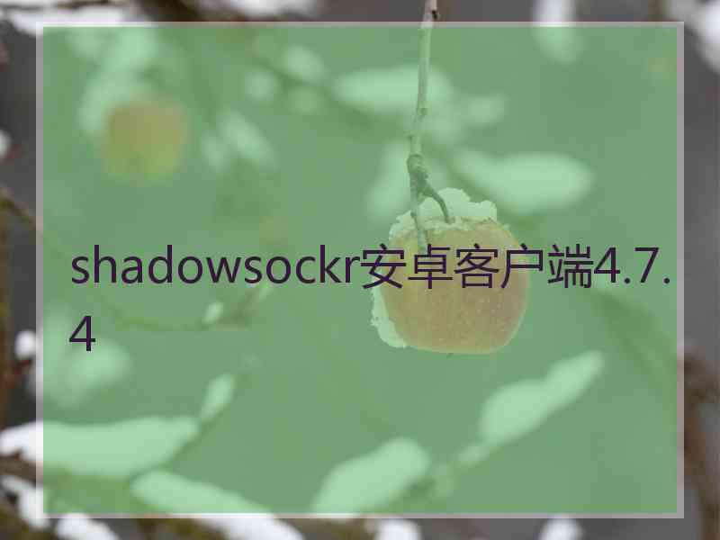 shadowsockr安卓客户端4.7.4