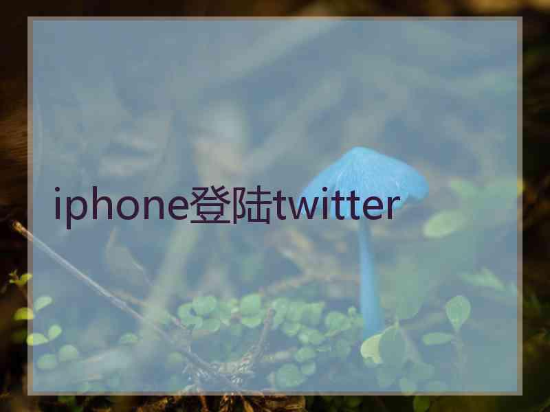 iphone登陆twitter