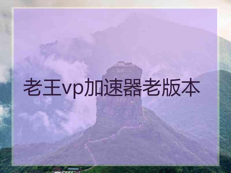 老王vp加速器老版本