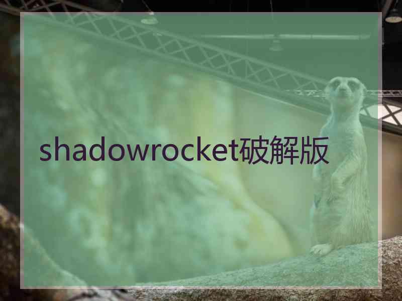 shadowrocket破解版