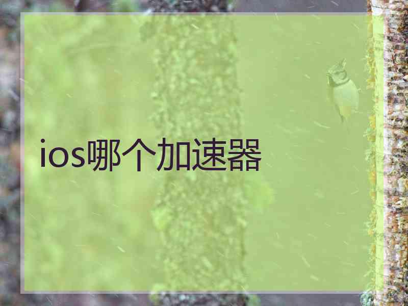 ios哪个加速器