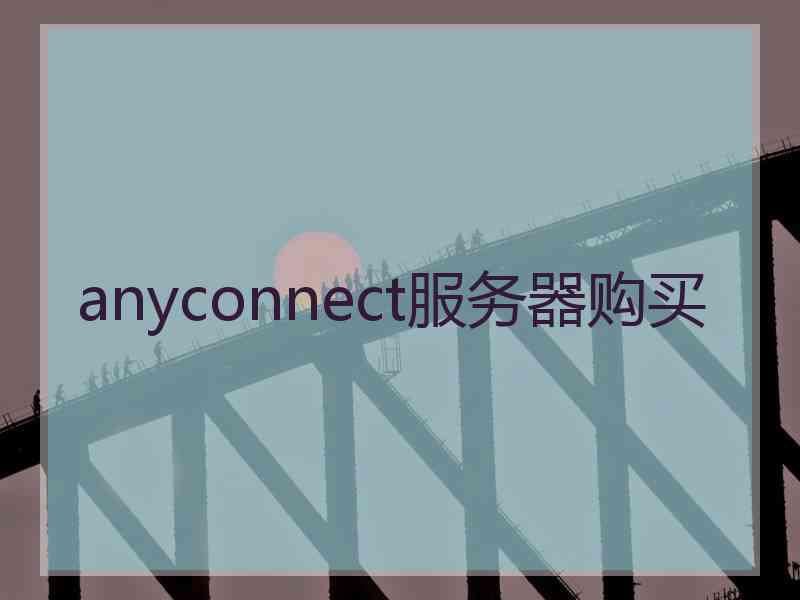 anyconnect服务器购买