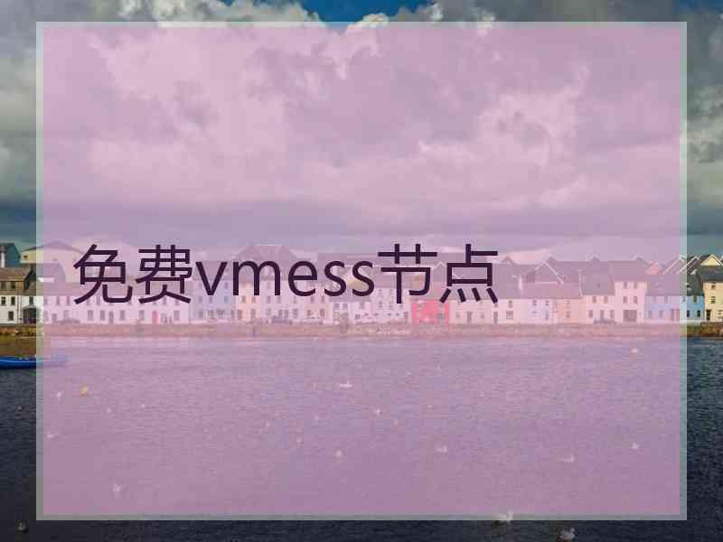 免费vmess节点