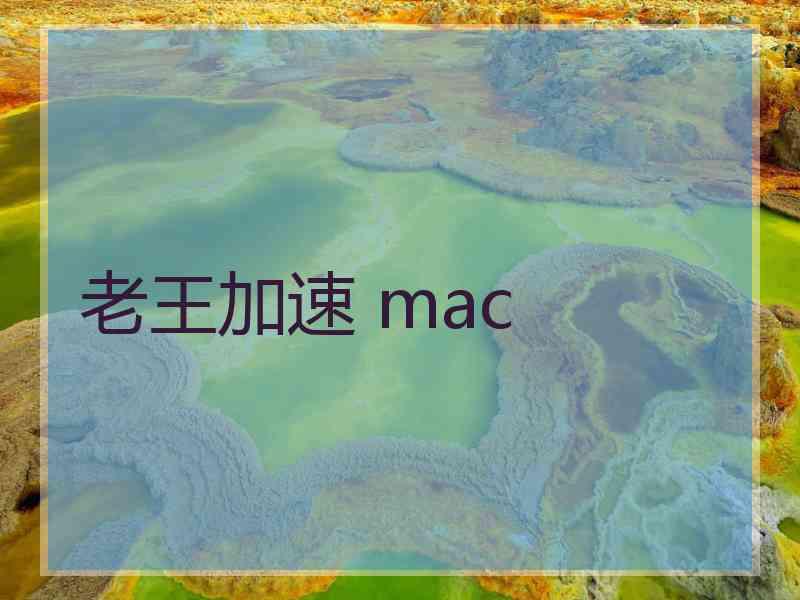 老王加速 mac