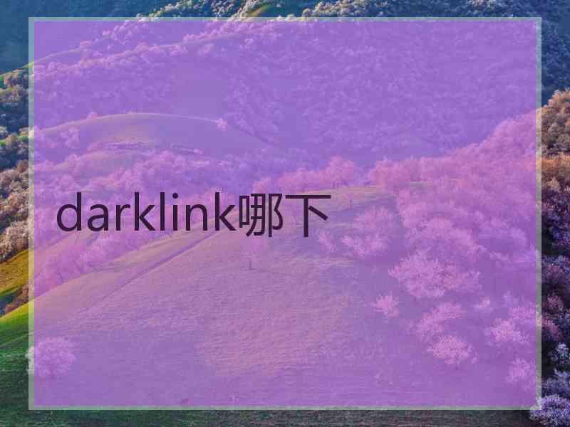 darklink哪下