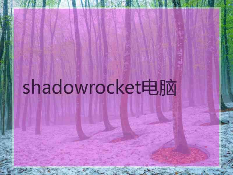 shadowrocket电脑