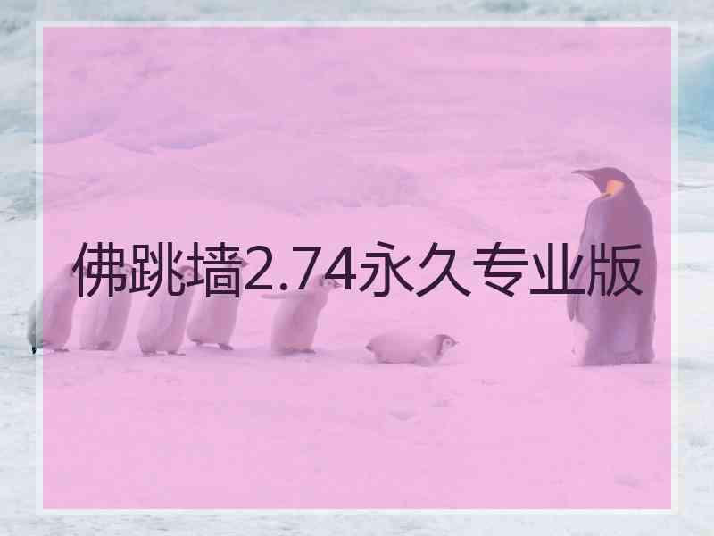 佛跳墙2.74永久专业版