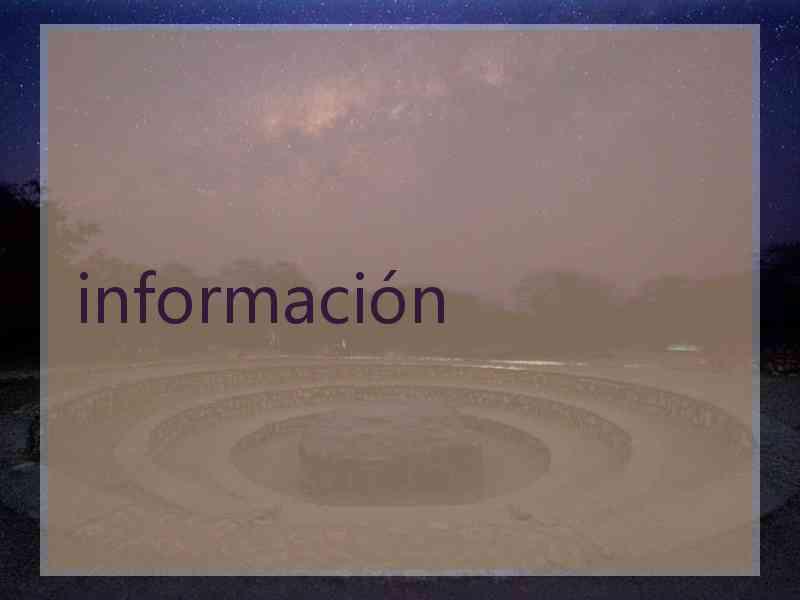 información