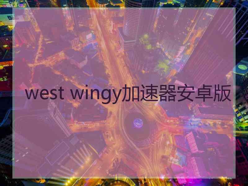 west wingy加速器安卓版