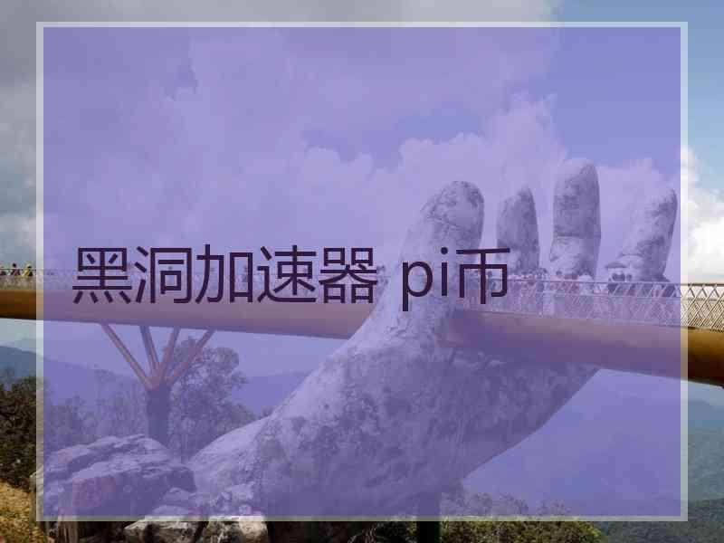 黑洞加速器 pi币