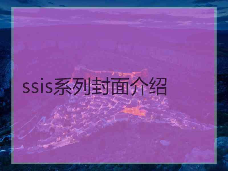 ssis系列封面介绍