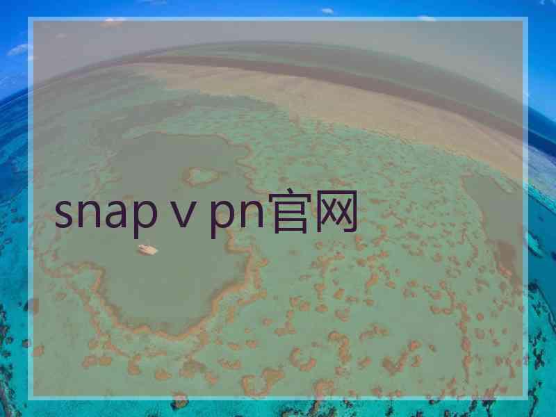 snapⅴpn官网