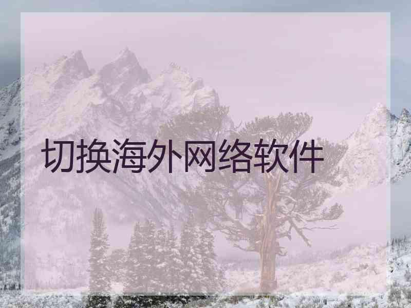 切换海外网络软件