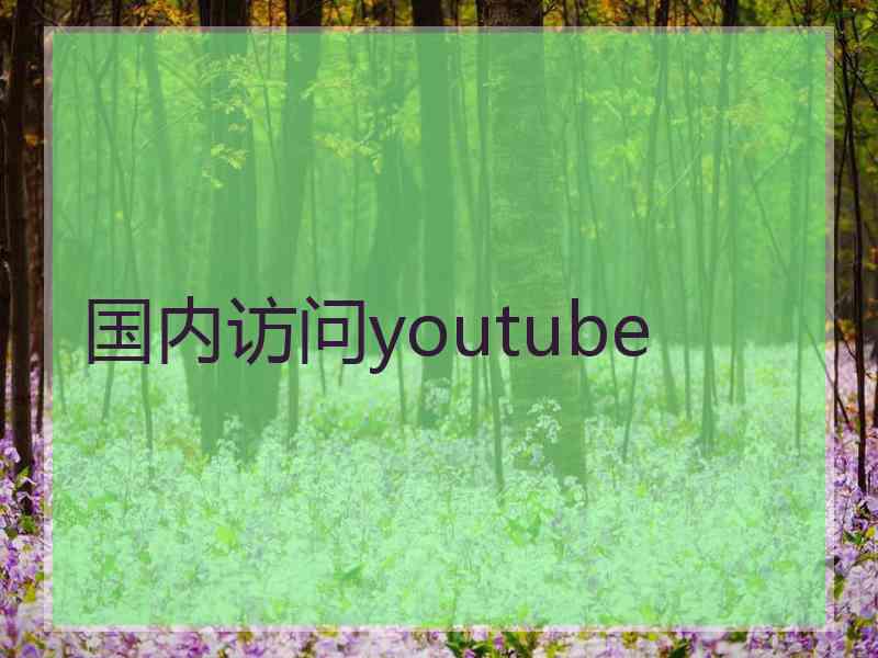 国内访问youtube